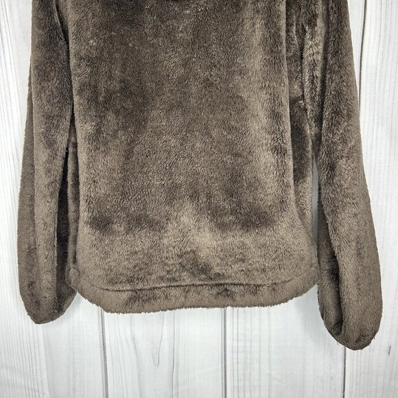 The North Face Denali Jacket Girls Sz S 7-8 Brown Full Zip Fleece Hooded - Picture 7 of 7